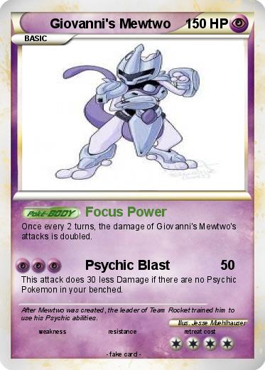 Pokemon Giovanni's Mewtwo