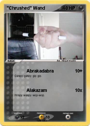 Pokemon "Chrushed" Wand