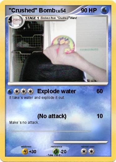 Pokemon "Crushed" Bomb