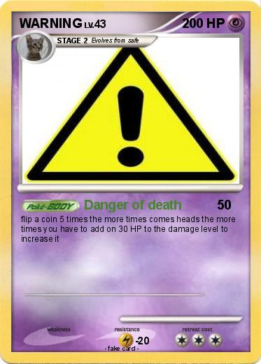 Pokemon WARNING