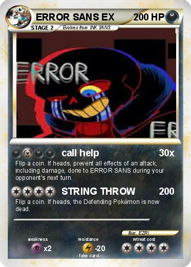Pokemon ERROR SANS EX