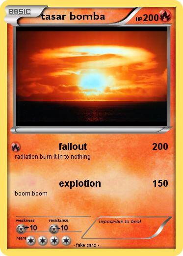 Pokemon tasar bomba