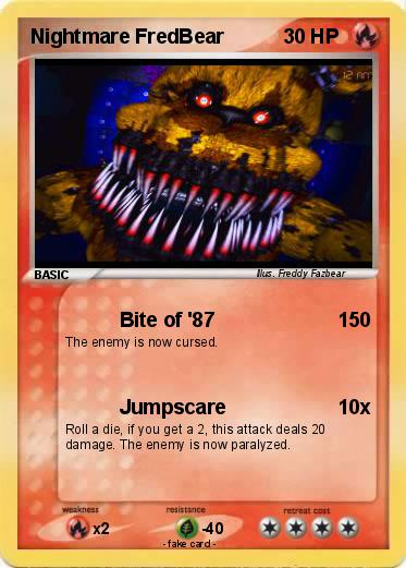 Pokemon Nightmare FredBear