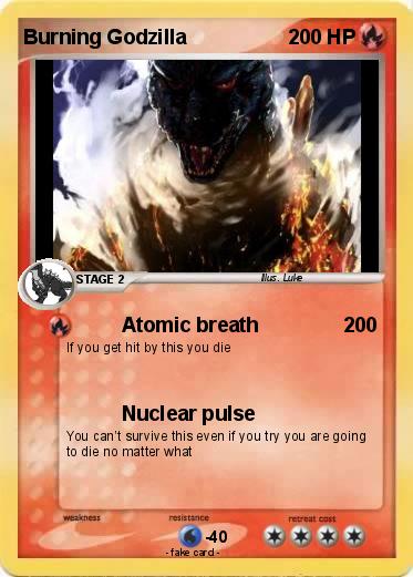 Pokemon Burning Godzilla