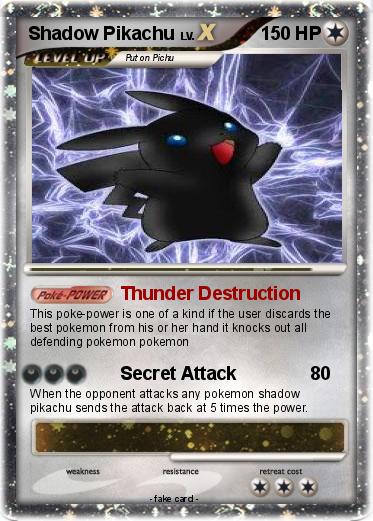 Pokemon Shadow Pikachu