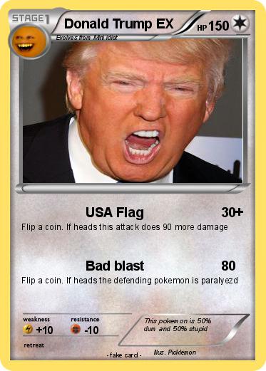 Pokemon Donald Trump EX