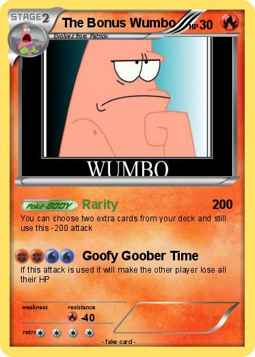 Pokemon The Bonus Wumbo
