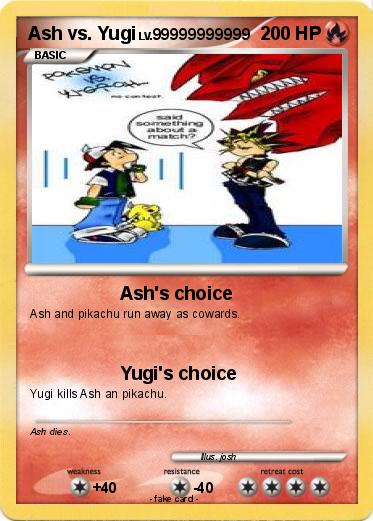 Pokemon Ash vs. Yugi