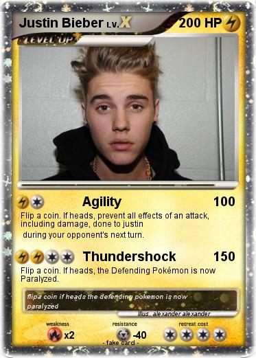 Pokemon Justin Bieber