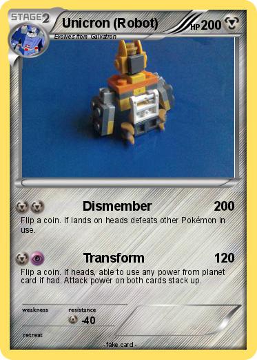 Pokemon Unicron (Robot) Pokemon Unicron (Robot)
