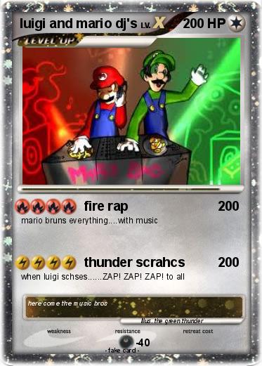 Pokemon luigi and mario dj's
