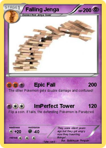 Pokemon Falling Jenga