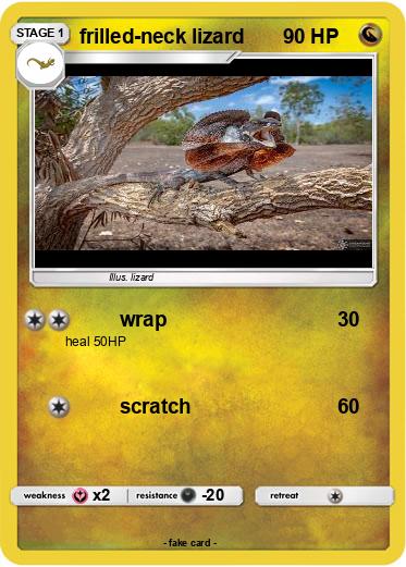 Pokemon frilled-neck lizard
