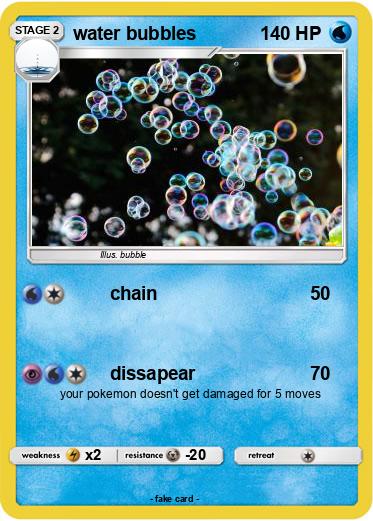 Pokemon water bubbles
