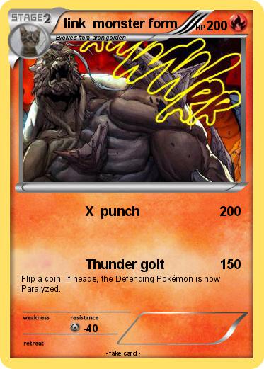 Pokemon link  monster form