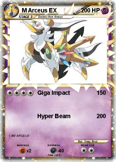 Pokemon M Arceus EX