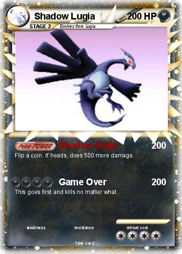 Pokemon Shadow Lugia