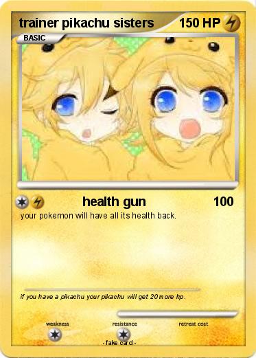 Pokemon trainer pikachu sisters