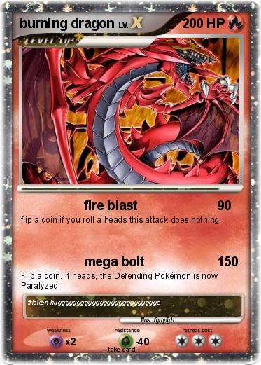 Pokemon burning dragon