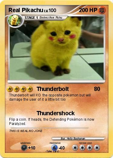 Pokemon Real Pikachu