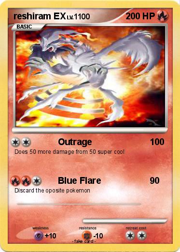 Pokemon reshiram EX