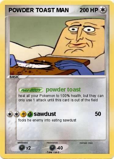 Pokemon POWDER TOAST MAN