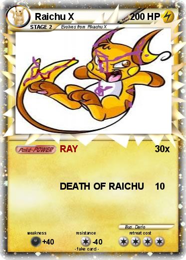 Pokemon Raichu X