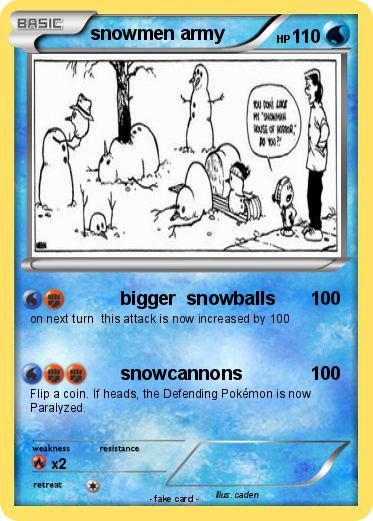 Pokemon snowmen army