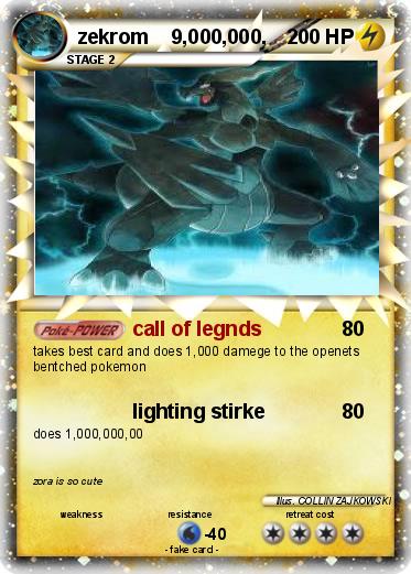 Pokemon zekrom    9,000,000,