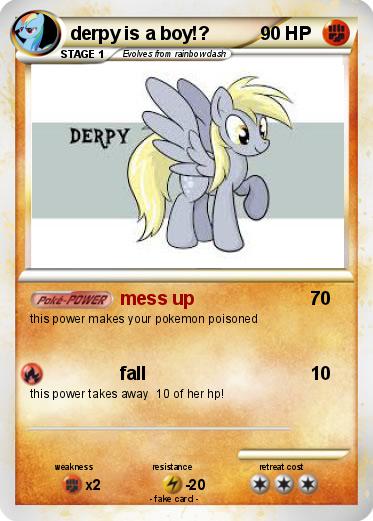 Pokemon derpy is a boy!?