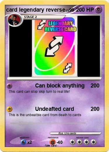 Pokemon card legendary reverse