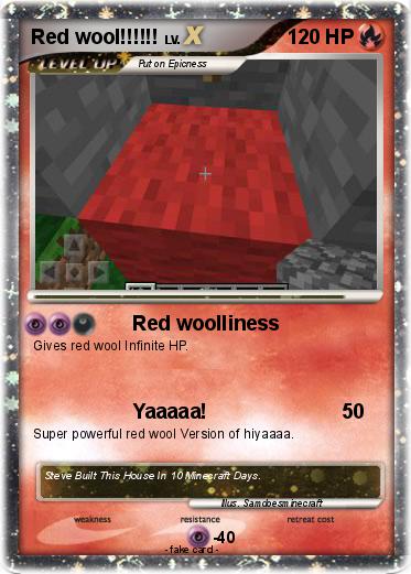 Pokemon Red wool!!!!!!