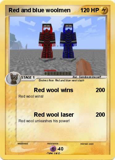 Pokemon Red and blue woolmen