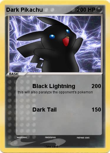 Pokemon Dark Pikachu
