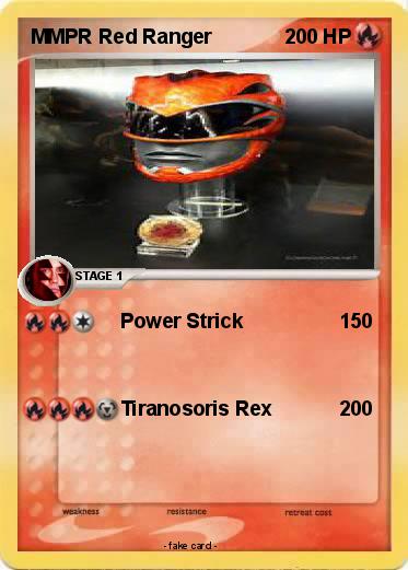 Pokemon MMPR Red Ranger Pokemon MMPR Red Ranger