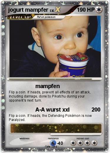 Pokemon jogurt mampfer