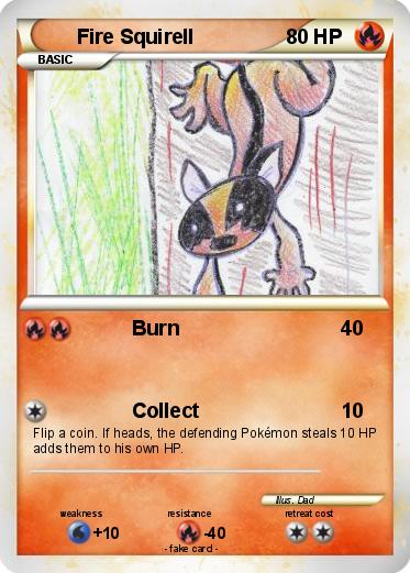 Pokemon Fire Squirell