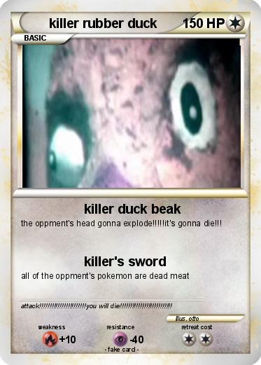 Pokemon killer rubber duck