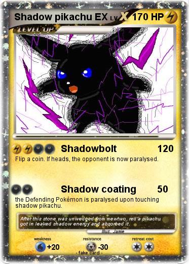 Pokemon Shadow pikachu EX