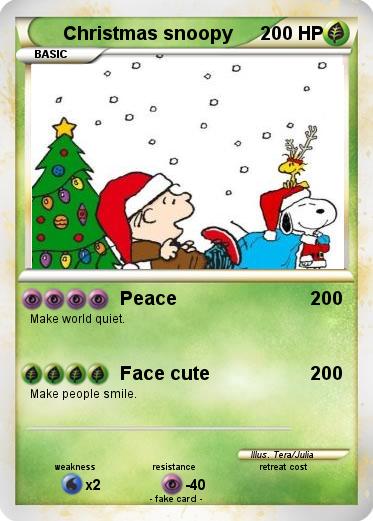 Pokemon Christmas snoopy