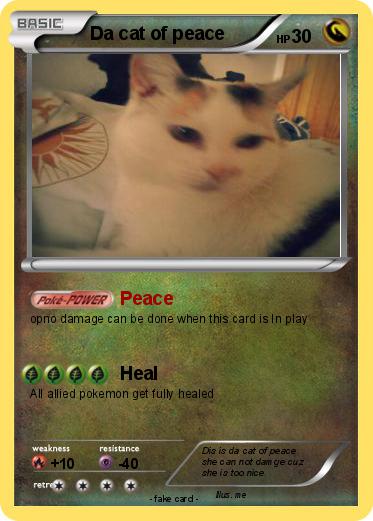 Pokemon Da cat of peace