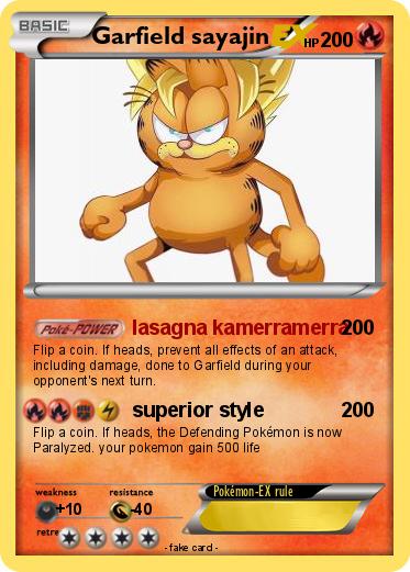 Pokemon Garfield sayajin