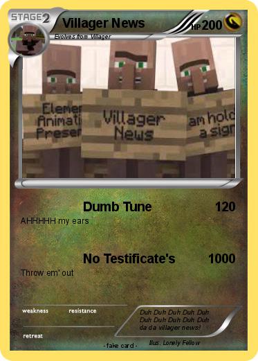 Pokemon Villager News