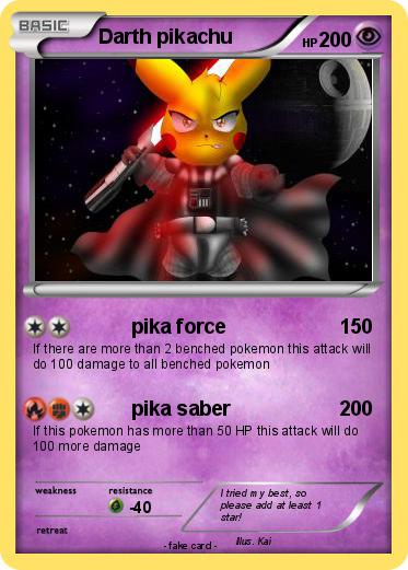 Pokemon Darth pikachu