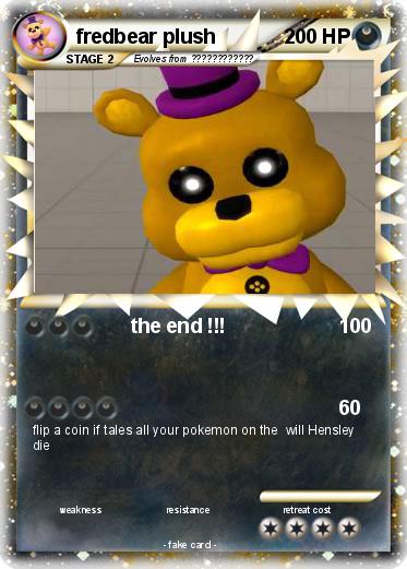 Pokemon fredbear plush
