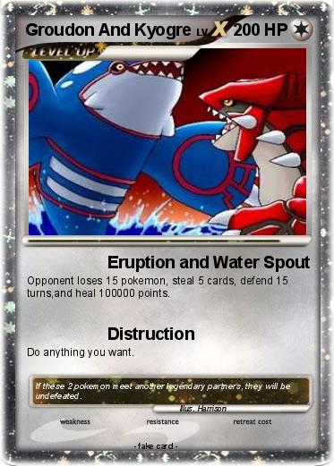 Pokemon Groudon And Kyogre