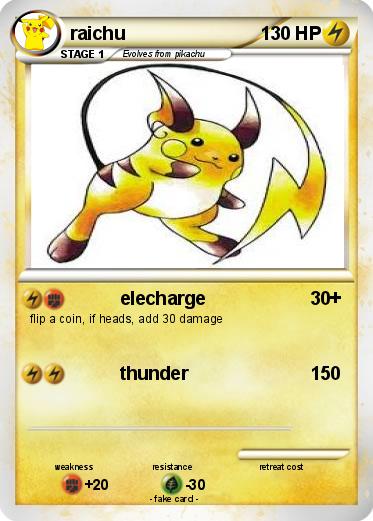 Pokemon raichu