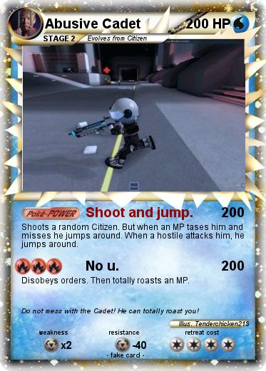 Pokemon Abusive Cadet