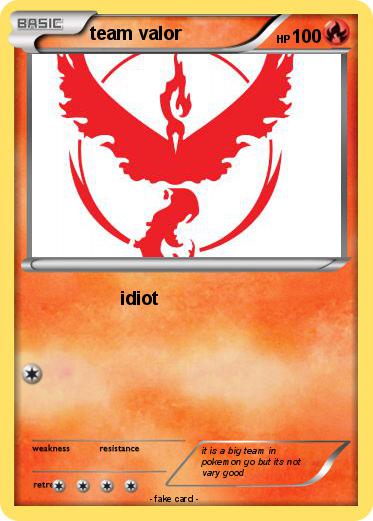 Pokemon team valor