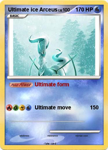 Pokemon Ultimate ice Arceus
